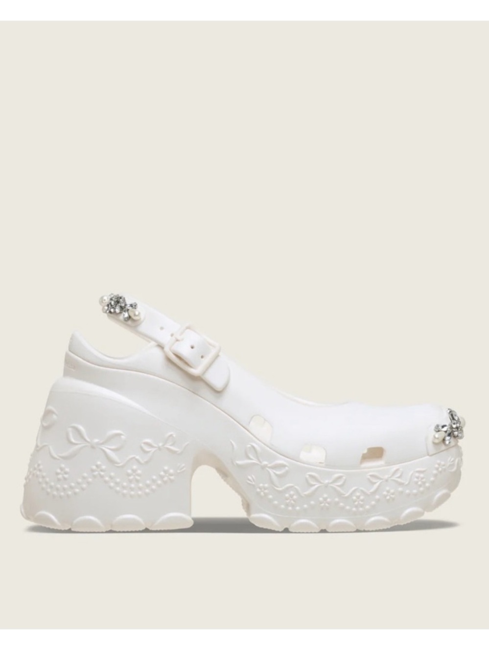 Simone Rocha x Crocs Ballerina Platform Mary Jane Oyster 6